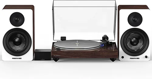 Miniatura 13 de Fluance Reference RT85 Tocadiscos de vinilo de alta fidelidad con preamplificador de fono PA10 y altavoces Ai61 de 6,5 pulgadas, cartucho azul