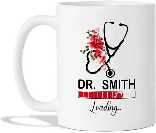 Miniatura 14 de Tazas personalizadas del mejor médico del mundo, tazas de café personalizadas con nombre, tazas de té personalizadas para médico, regalos de Taza