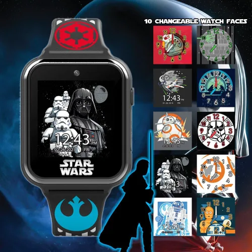 Miniatura 4 de Reloj inteligente interactivo con pantalla táctil de Star Wars (Modelo: STW4010AZ), Negro -, Moderno