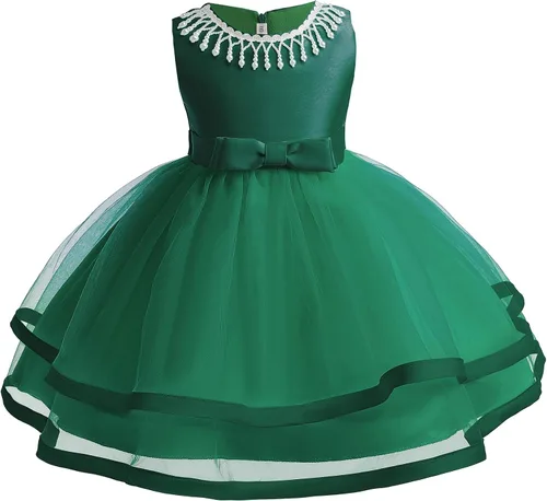 NSSMWTTC 3M-9T Baby Pageant Dress Toddler Girls Tutu Gown Flower Wedding Dresses