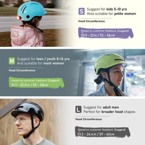 Miniatura 2 de MOUNTALK Cascos de bicicleta para adultos, hombres y mujeres, casco de bicicleta para hombres/mujeres con luz magnética, casco para jóvenes
