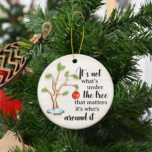 Miniatura 6 de TEEZWONDER Adornos Navideños Regalos para Mujeres Hombres - Adornos Navideños de Cerámica 2025 para Decoraciones de Árbol - Rellenos de Calcetín