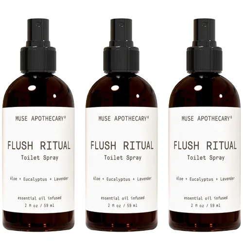 Miniatura 18 de Muse Apothecary Flush Ritual - Aerosol para inodoro aromático y refrescante, usar antes de ir, 2 onzas, infundido con aceites esenciales naturales