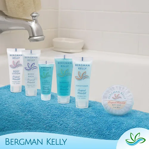 Miniatura 6 de Bergman Kelly - Champú y acondicionador 2 en 1 tamaño viaje - 0.5 fl oz, 200 PK, cascada tropical - Deleite a sus invitados con amenidades de champú