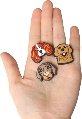 Miniatura 3 de Dijes de decoración de zapatos de perro, 25 piezas de lindos dijes de perros para zapatos, cachorros, zapatos de mascotas para adultos, amantes