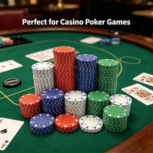 Miniatura 9 de SEETOOOGAMES Fichas de póquer de casino - 100 piezas 0.41 oz Diseño adecuado - 4