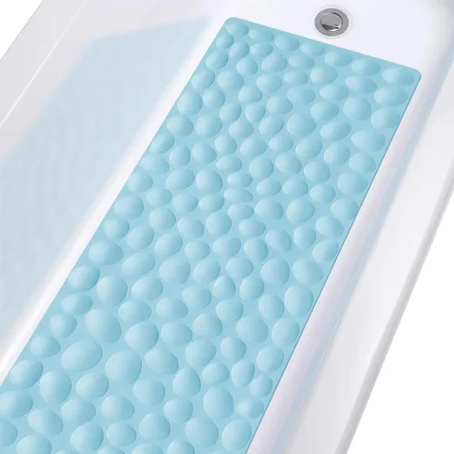 Miniatura 23 de OTHWAY Alfombra de Bañera Antideslizante, Alfombra de Baño de Goma para Niños y Bebés, 16x31.5 pulgadas Alfombras de Baño Grandes para Bañera