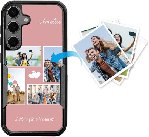 Miniatura 36 de Funda protectora personalizada para Samsung Galaxy S22 Ultra 5G (versión 2022), funda protectora de doble capa resistente con múltiples fotos, a