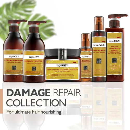 Miniatura 7 de Saryna Key Acondicionador capilar con manteca de karité africana pura para cabello seco encrespado y dañado - Acondicionador hidratante e hidratante