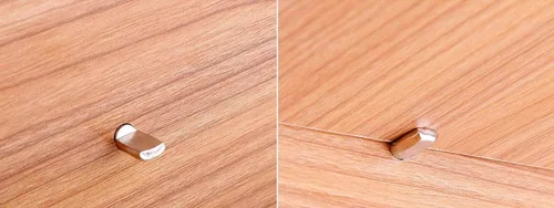 Miniatura 3 de Pinzas para estantes de 0.197 in, 60 piezas de muebles de gabinete con forma de cuchara, clavijas de soporte para estantes niquelados