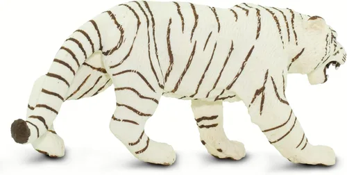 Miniatura 4 de Safari Ltd. Figura de tigre de Bengala blanca – Figura detallada de plástico de 6 pulgadas – Divertido juguete educativo para niños, niñas y niños a