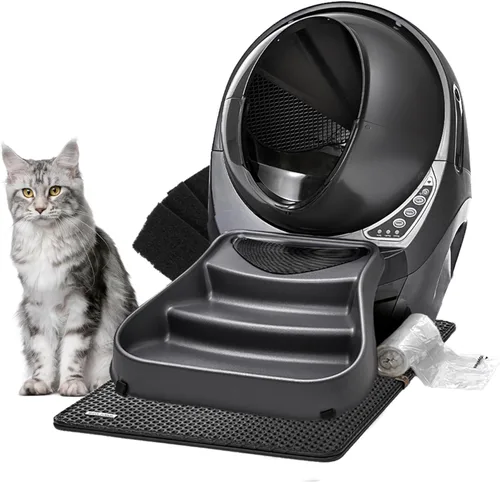 Whisker - Paquete de 3 núcleos de robot de arena (gris) – Caja de arena automática para gatos de autolimpieza, WiFi habilitado, incluye robot de