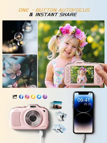 Miniatura 8 de NBD Cámaras digitales de 64 MP para fotografía, cámara de punto y disparo 4K, cámaras de viaje compactas con zoom 16X, cámara