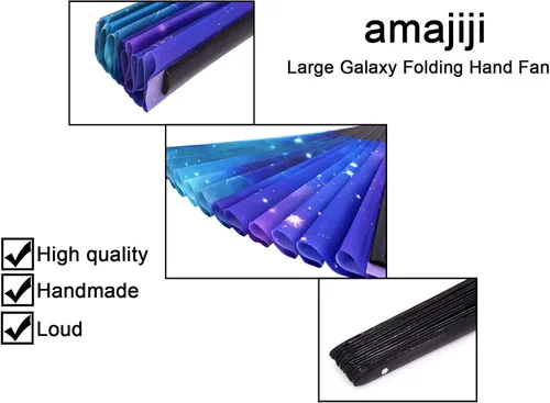 Miniatura 7 de Abanicos grandes para rave, ventilador plegable de mano para bailar en línea, abanicos para botas en el suelo, baile para refrescar, fiesta, baile