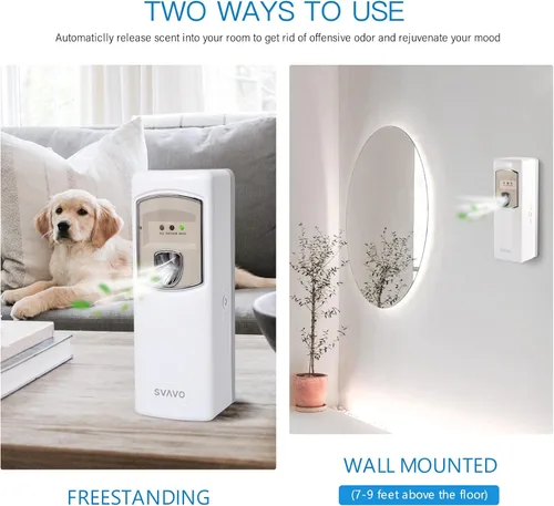 Miniatura 8 de SVAVO Dispensador Automático de Ambientador - Dispensador de Fragancia Programable para Interiores-Dormitorio, Hotel, Oficina, Lugar Comercial