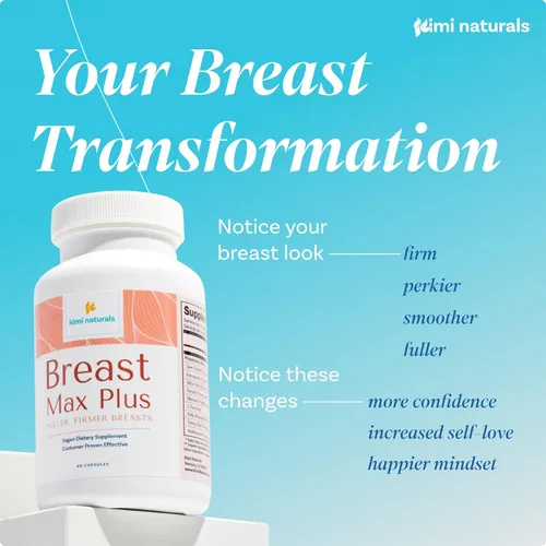 Miniatura 3 de KIMI Naturals Breast Max Plus - Píldoras de mejora de senos l Suplemento potenciador para un crecimiento rápido y busto más grande, fórmula