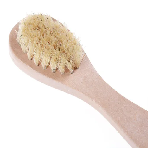 Miniatura 4 de Cepillo de limpieza facial para exfoliación facial, cepillo de cerdas naturales para cepillado en seco, juego de 3 unidades de limpieza de piel