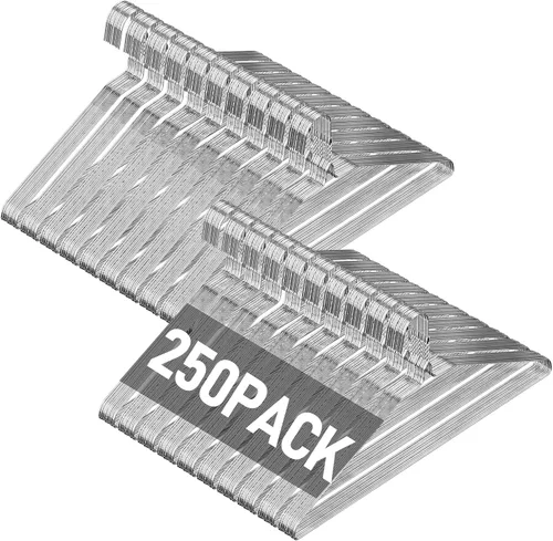 Miniatura 11 de SPECILITE Paquete de 100 perchas de alambre de metal a granel para trajes de tamaño estándar, abrigos, camisas, pantalones, faldas, ahorro de Bronce