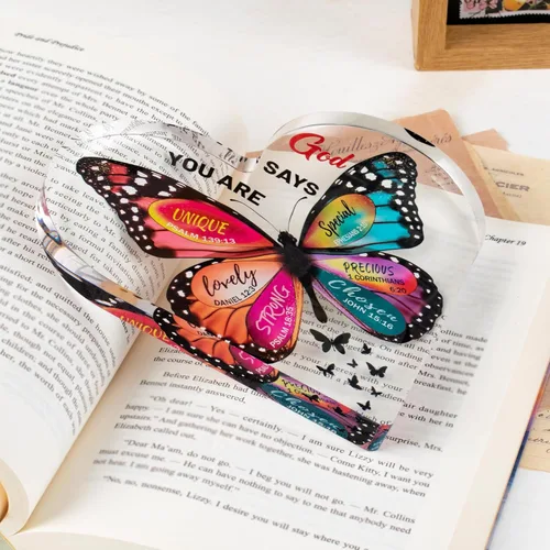 Miniatura 3 de Regalos cristianos para mujeres de cumpleaños, regalos inspiracionales de mariposa para mujeres amigas, mamá, hermana, niña, mujer católica, regalo