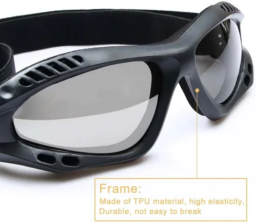 Miniatura 4 de Gafas de protección UV para exteriores, gafas de sol militares, gafas tácticas Negro