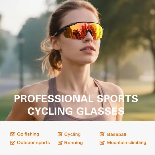 Miniatura 2 de suoso Gafas de sol deportivas de ciclismo para hombre: gafas de sol polarizadas ligeras con protección UV para jóvenes, béisbol, softbol, correr