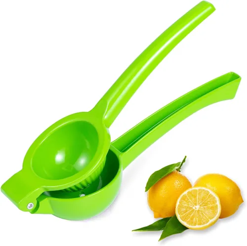 Miniatura 12 de Exprimidor manual Exprimidor de cítricos y limón, exprimidor de frutas, prensa de lima de metal, herramienta profesional de cocina (rosa)