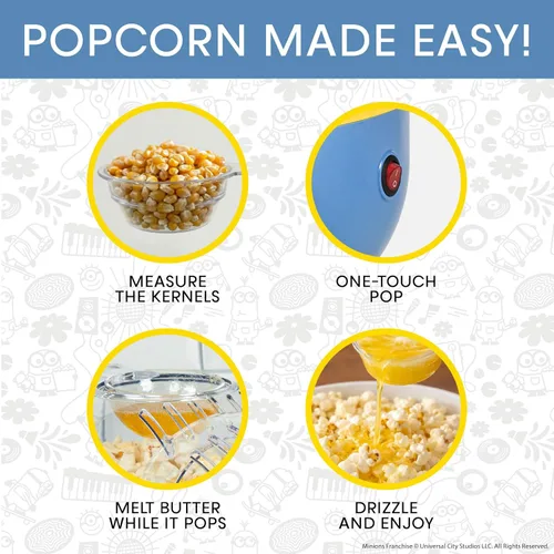 Miniatura 4 de Uncanny Brands Minions - Máquina para hacer palomitas de maíz - Electrodoméstico de cocina