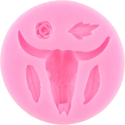 Miniatura 8 de ZiXiang Moldes de silicona de cabeza de toro, molde de herradura para pezuñas de herradura, moldes de flecha de chocolate para rosa, flecha, Estilo b