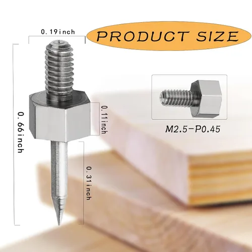 Miniatura 2 de Pasadores de repuesto PIN3 para medidor de humedad de rosca para General Tools MMD4E, RHMG650 y RHMG700DL accesorios para medidor de humedad