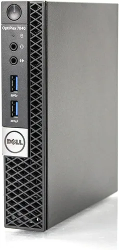 Dell Mini PC OptiPlex 7040 Micro computadora de escritorio, 16 GB DDR4 256 GB M.2 NVMe SSD, i5 6500T Quad Core 2.5GHz, AX210 WiFi 6E incorporado +