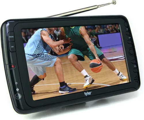 Miniatura 7 de Tyler 7" Monitor LCD de TV portátil con batería recargable, capacidad inalámbrica, HD-TV, USB, entrada HDMI, AC/DC, control remoto, soporte