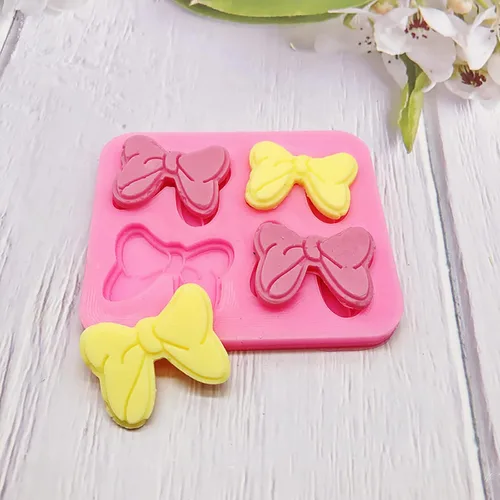 Miniatura 6 de 2 moldes de silicona para moños de ratón para decoración de pasteles, moño, caricatura, mariposa, fondant, para bricolaje, dulces, chocolate, pudín