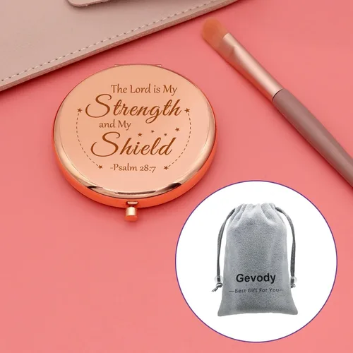 Miniatura 7 de Regalos religiosos inspiradores, espejo de maquillaje compacto, espejo de bolsillo de maquillaje, regalo cristiano para mujeres, regalo de aliento