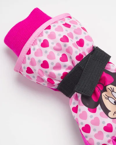 Miniatura 4 de Disney Guantes de esquí de nieve aislados de invierno para niñas Minnie Mouse o Frozen II Elsa Anna niñasniñas Nieve