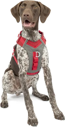 Miniatura 3 de Arnés para perro Kurgo Journey Air - Ajuste seguro para perros activos - Pecho acolchado - Tela Ripstop ligera - Malla transpirable - Borde Rojo