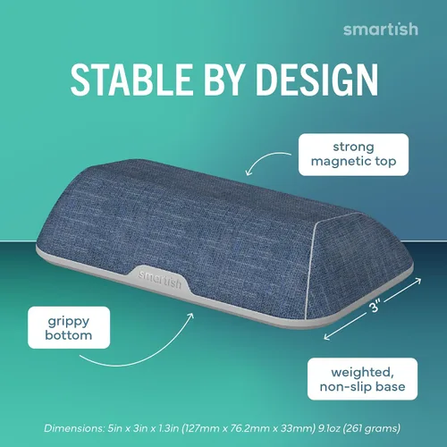 Miniatura 3 de Smartish® Soporte Magnético para Cables - Organizador de Cables Wrangler Más Grande Relleno de Media con Clips Magnéticos para Gestión de Cargadores