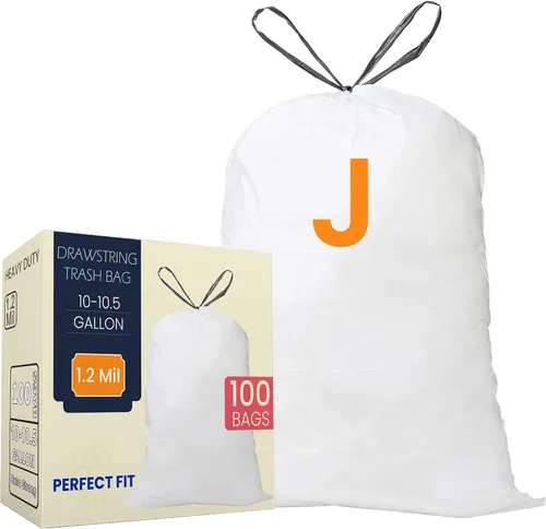Miniatura 11 de Code H - Bolsas de basura resistentes con cordón de 8 a 9 galones compatibles con simplehuman Code H - Bolsas de basura de 8-9 galones