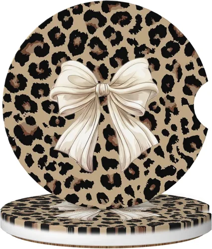 Miniatura 16 de Posavasos absorbentes para portavasos de automóvil, paquete de 2 posavasos universales antideslizantes de cerámica para mujeres y hombres de 2.56