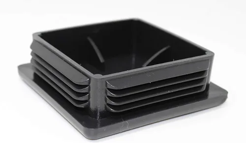 Miniatura 8 de Tapa cuadrada negra de plástico de 4 x 4 pulgadas, tapón de acabado, tapa de extremo de tubo de tubo, universal para silla duradera (20)