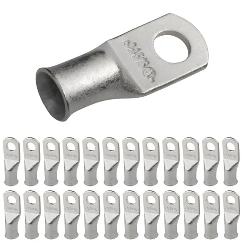 Miniatura 196 de SELTERM 5 piezas terminales de cable de cobre estañado 1/0 AWG perno de 1/2", extremos de cable de batería, terminales de anillo, conectores