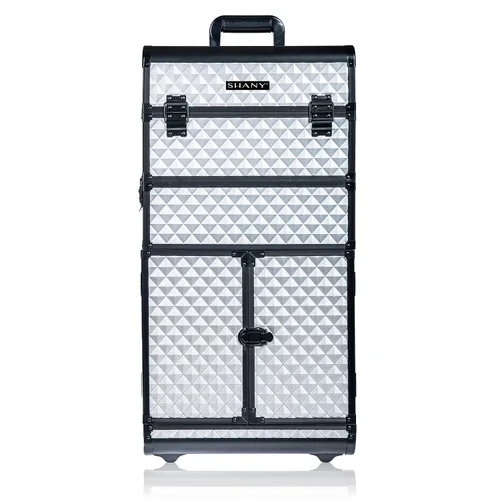 Miniatura 10 de Shany Rebel Series Pro Artistas de maquillaje Rolling tren y Trolley Case