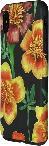 Miniatura 2 de iPhone 15 Marigolds Yellow Orange Spring Flower Pattern Case