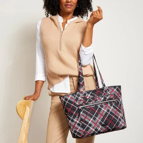 Miniatura 10 de Vera Bradley Bolsa de trabajo de sarga de alto rendimiento para mujer