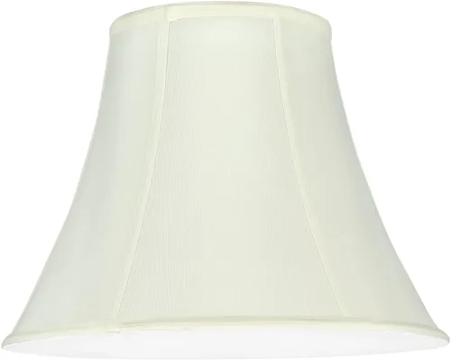 Miniatura 2 de Aspen Creative 58053A Bell Uno - Pantalla de lámpara en gasa blanca, 7 pulgadas superior x 14 pulgadas inferior x 11 pulgadas de altura inclinada
