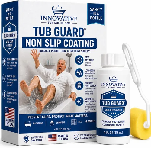 Miniatura 11 de Recubrimiento Antideslizante Tub Guard para Tina y Ducha - Secado Rápido y Ecológico - Blanco