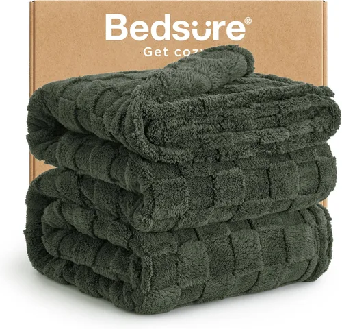 Miniatura 24 de Bedsure GentleSoft - Manta verde salvia para sofá, manta de forro polar a cuadros, regalos de Navidad para mujeres, hombres y niñas, bonita manta