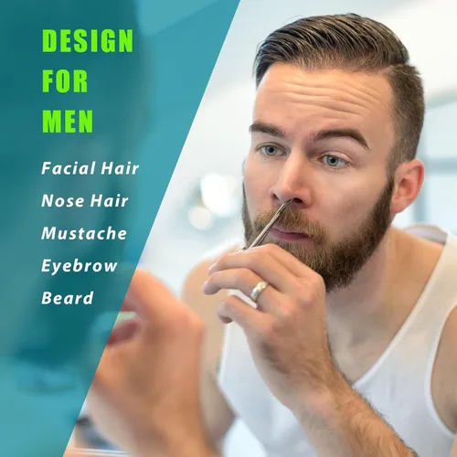 Miniatura 5 de Tijeras pequeñas de aseo facial para hombres y mujeres, para cejas, pelo de nariz, bigote, barba, pestañas, kit de recortar orejas, tijeras