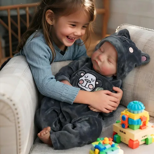 Miniatura 5 de Muñecas Reborn Baby de 18 pulgadas realista con cuerpo de vinilo completo, muñecas de bebé realistas de la vida real para niños a partir de 3 años