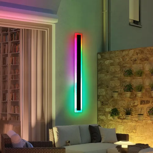 Miniatura 31 de Luces de Pared Modernas para Exterior de Casa, Apliques de Pared al Aire Libre de 23.6 Pulgadas, 3 Luces Color 3000K/4500K/6000K, Resistente al Agua