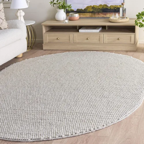 Miniatura 79 de SAFAVIEH Natura Collection - Alfombra decorativa, 2 x 3 pies, color beige, mezcla de lana hecha a mano, diseño texturizado, ideal para pasillo